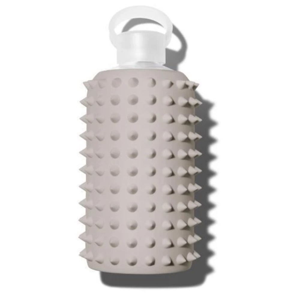 Spiked Heather BKR 1L glass water bottle